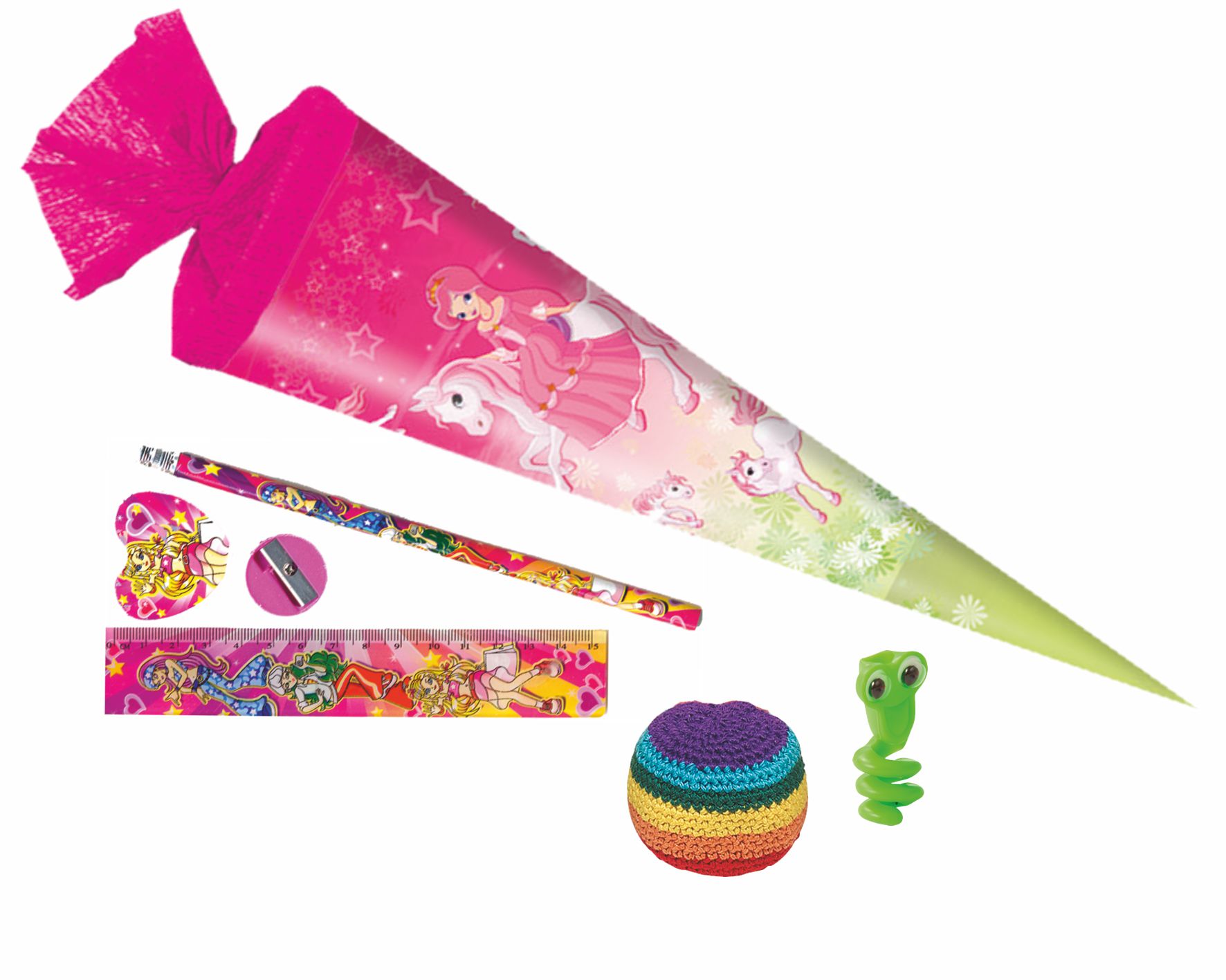 Zuckertüte 35 cm gefüllt, Set 3 Junge/Mädchen